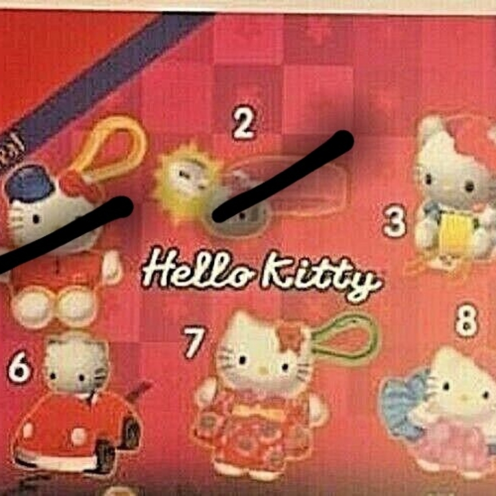 Hello kitty Vintage mcdonalds toys 2000